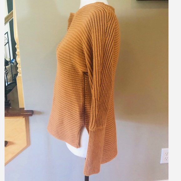 Rachel Zoe ribbed orange sweater - Picture 5 of 6